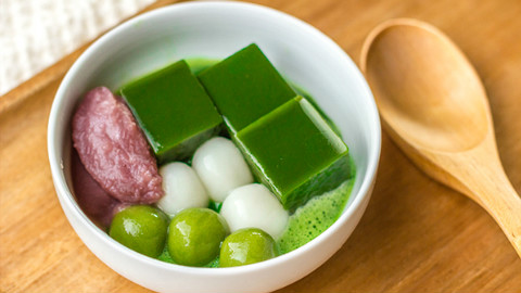 初夏的冰果子·抹茶寒天红豆霜丨绵羊料理
